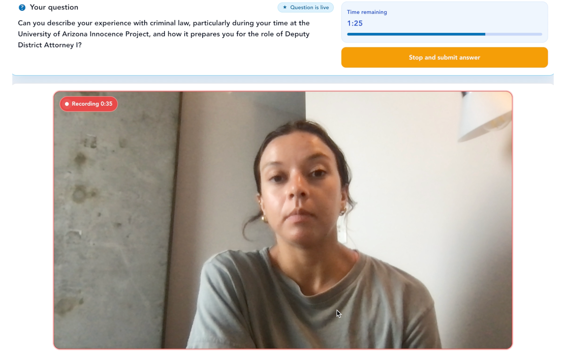 Recording screen